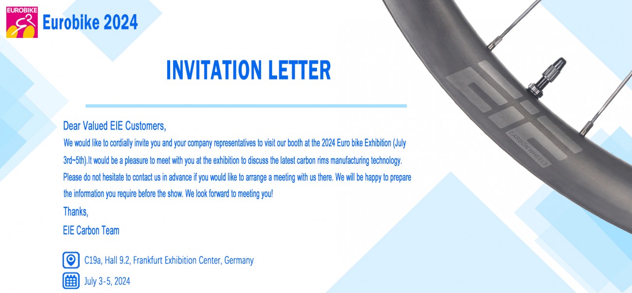 We would like to cordially invite you and your company representtives to visit our booth at the 2024 Euro bike Exhibition (July 3rd~5th)