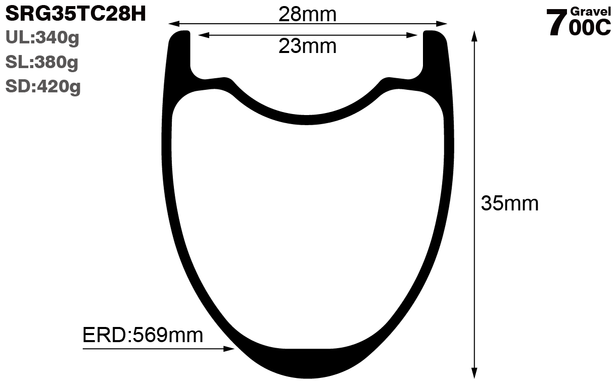 700C-I23-D35-symmetric-road-bike-hookless-clincher-carbon-rims-and-wheels-profile-drawing