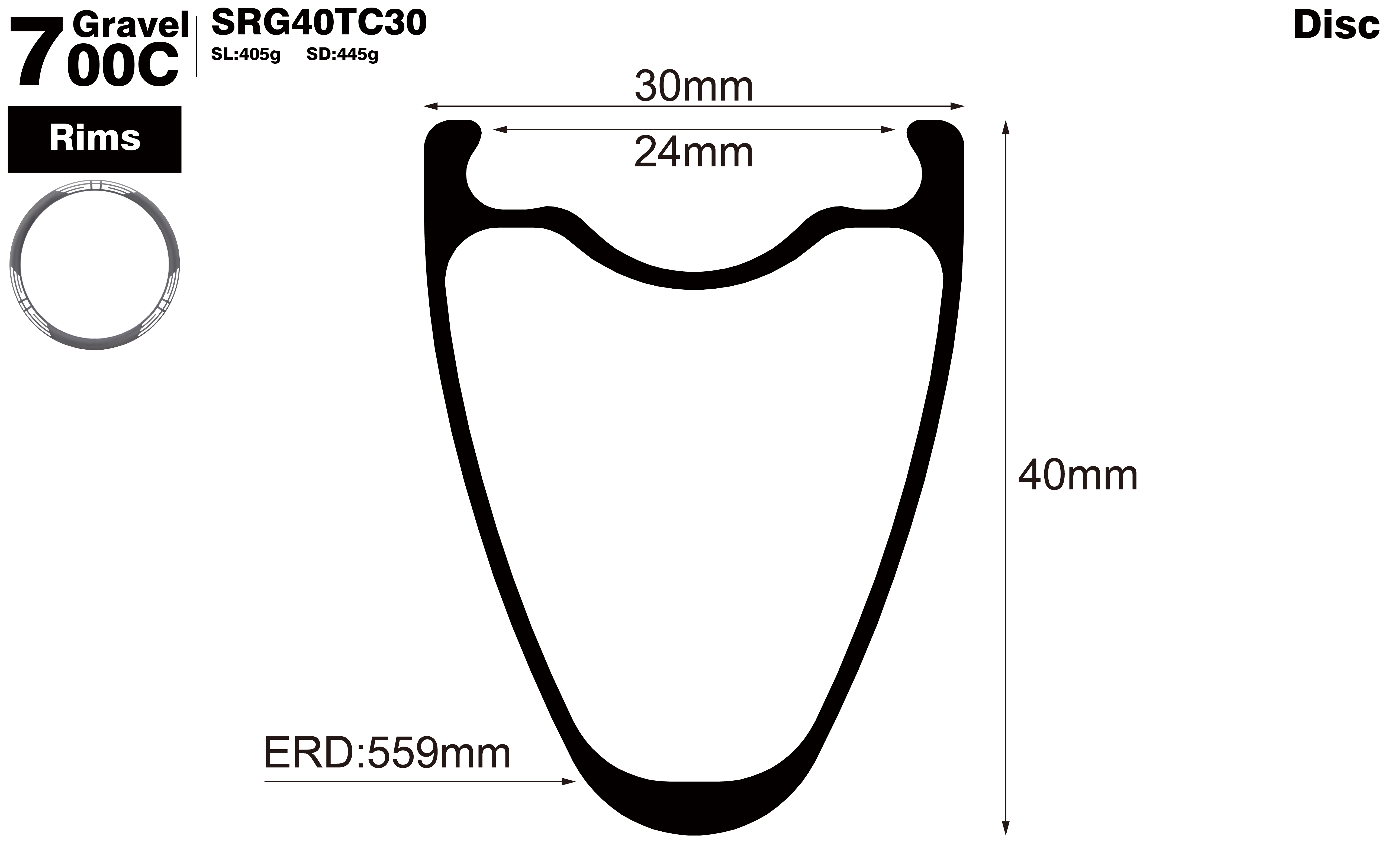 700C-I24-D40-symmetric-road-bike-gravel-carbon-rims-profile-drawing